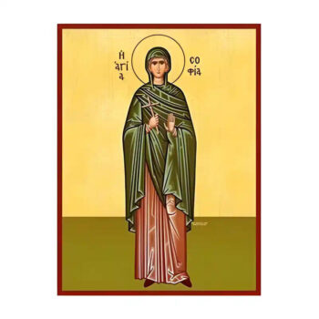 Εικόνα Ορθοδοξίας με περίγραμμα χρυσό σε ξύλο Φλαμουρίας  με  βάση Εικόνα Αγία Σοφία Χειροποίητη Ελληνορθόδοξη , Κρεμαστή πλάκα βυζαντινής τέχνης, χριστιανική τέχνη Διάσταση 45x35 cm (17,7 x 13,8 ίντσες) INTRAEK-6294670527 - Image 1