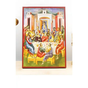 Εικόνα Ορθοδοξίας με περίγραμμα χρυσό σε ξύλο Φλαμουρίας  με  βάση Ιησούς Χριστός Χρισμένος από την Αμαρτωλή Γυναίκα, Ξύλινη Χειροποίητη Εικόνα Ελληνικού Βυζαντινού Στυλ τοίχου Κρεμασμένη σε ξύλινη πλάκα Θρησκευτικό θέμα Χειροποίητη Ελληνορθόδοξη εικόνα του Ιησού Χριστού, Κρεμαστή πλάκα βυζαντινής τέχνης, χριστιανική τέχνη Διάσταση 40x30 cm (15,8 x 11,8 ίντσες)  INTRAEK-2110942 - Image 1