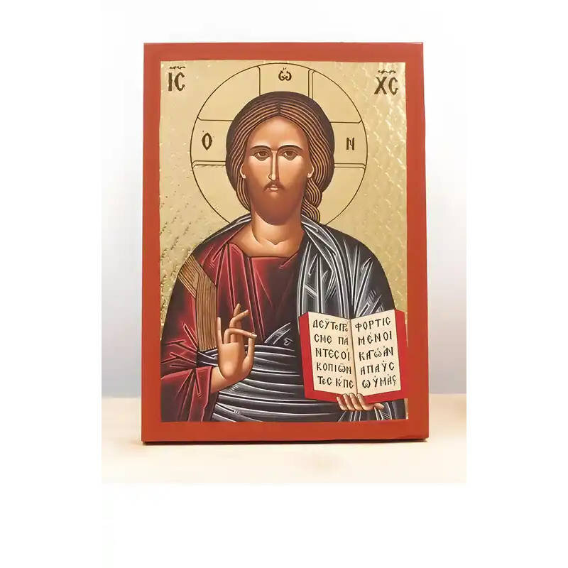 Εικόνα Ορθοδοξίας με περίγραμμα χρυσό σε ξύλο Φλαμουρίας  με  βάση Ευλογία Ιησού Χριστού, Ξύλινη Χειροποίητη Εικόνα με Χαρακτική Ελληνική Βυζαντινού Στυλ σε Ξύλινη πλάκα Θρησκευτικό Χειροποίητη Ελληνορθόδοξη εικόνα του Ιησού Χριστού, Κρεμαστή πλάκα βυζαντινής τέχνης, χριστιανική τέχνη Διάσταση 40x30 cm (15,8 x 11,8 ίντσες)  INTRAEK-2110931