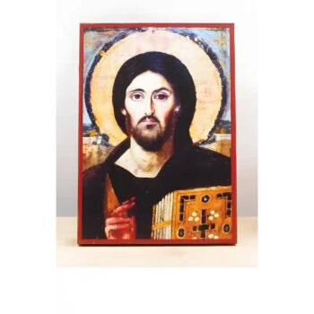 Εικόνα Ορθοδοξίας με περίγραμμα χρυσό σε ξύλο Φλαμουρίας  με  βάση Ιησούς Χριστός του Σίνα, Ξύλινη Χειροποίητη Εικόνα Ελληνικού Premium Βυζαντινού Στυλ Κρεμασμένο σε ξύλινη πλάκα Θρησκευτικό θέμα Χειροποίητη Ελληνορθόδοξη εικόνα του Ιησού Χριστού, Κρεμαστή πλάκα βυζαντινής τέχνης, χριστιανική τέχνη Διάσταση 40x30 cm (15,8 x 11,8 ίντσες)  INTRAEK-2110805 - Image 1