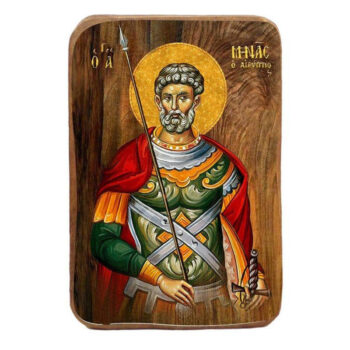 Εικόνα Ορθοδοξίας με περίγραμμα χρυσό σε ξύλο Φλαμουρίας με βάση Μπομπονιέρα Βάπτισης Αγίας Μίνας Σετ 20 τεμαχίων, Εικόνα Βάπτισης, Μπομπονιέρα Χειροποίητη Βυζαντινή εικόνα 9x6cm, Χριστιανικό Δώρο Διάσταση 26x20 cm (10,2 x 7,9 ίντσες) INTRAEK-3216724054 - Image 1