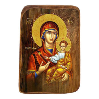 Εικόνα Ορθοδοξίας με περίγραμμα χρυσό σε ξύλο Φλαμουρίας  με  βάση Μπομπονιέρα Βάπτισης Παναγία Σουμελά Σετ 20 τεμαχίων, Εικόνα Βάπτισης, Bomboniera Χειροποίητη Βυζαντινή εικόνα 9x6cm, Χριστιανικό Δώρο Διάσταση 40x30 cm (15,8 x 11,8 ίντσες)INTRAEK-43216724031 - Image 1