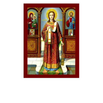 Εικόνα Ορθοδοξίας με περίγραμμα χρυσό σε ξύλο Φλαμουρίας με βάση Εικόνα Αγίου Στεφάνου Πρωτομάρτυρα, Χειροποίητη Χριστιανική Εικόνα Αγίου Στεφάνου, Επιτοίχια πλάκα Βυζαντινής Τέχνης, Χριστιανική Θρησκευτική Τέχνη Διάσταση 15x11 cm (5,9 x 4,3 ίντσες) INTRAEK-16723843 - Image 1