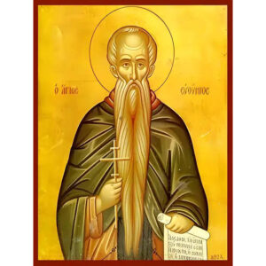Εικόνα Ορθοδοξίας με περίγραμμα χρυσό σε ξύλο Φλαμουρίας με βάση Εικόνα ΑΓΙΟΣ ΕΥΘΥΜΙΟΣ, Ο ΜΕΓΑΣ Χειροποίητη Ελληνορθόδοξη εικόνα του Ιησού Χριστού, Κρεμαστή πλάκα βυζαντινής τέχνης, χριστιανική τέχνη Διάσταση 15x11 cm (5,9x4,3 ίντσες) INTRAEK-337757864877