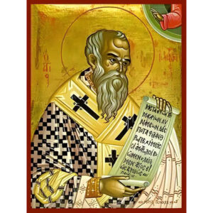 Εικόνα Ορθοδοξίας με περίγραμμα χρυσό σε ξύλο Φλαμουρίας  με  βάση Εικόνα ΑΓΙΟΣ ΙΩΑΝΝΗΣ Ο ΕΛΕΗΜΩΝ, ΠΑΤΡΙΑΡΧΗΣ ΑΛΕΞΑΝΔΡΕΙΑΣ Χειροποίητη Ελληνορθόδοξη εικόνα του Ιησού Χριστού, Κρεμαστή πλάκα βυζαντινής τέχνης, χριστιανική τέχνη Διάσταση 15x11 cm (5,9x4,3 ίντσες)  INTRAEK-337757864815