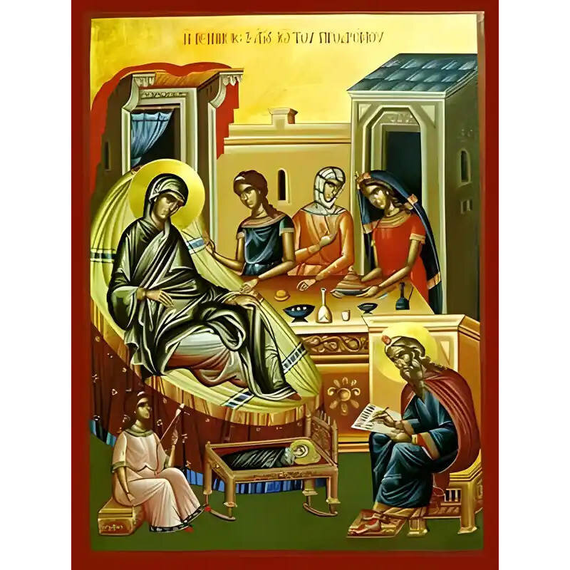 Εικόνα Ορθοδοξίας με περίγραμμα χρυσό σε ξύλο Φλαμουρίας  με  βάση Εικόνα ΑΓΙΟΣ ΙΩΑΝΝΗΣ Ο ΠΡΟΔΡΟΜΟΣ, ΤΟ ΓΕΝΕΣΙΟΝ Χειροποίητη Ελληνορθόδοξη εικόνα του Ιησού Χριστού, Κρεμαστή πλάκα βυζαντινής τέχνης, χριστιανική τέχνη Διάσταση 15x11 cm (5,9x4,3 ίντσες)  INTRAEK-337757864784