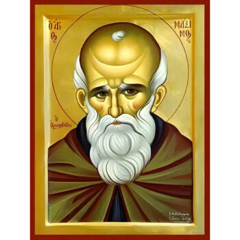 Εικόνα Ορθοδοξίας με περίγραμμα χρυσό σε ξύλο Φλαμουρίας με βάση Εικόνα ΑΓΙΟΣ ΜΑΞΙΜΟΣ, Ο ΟΜΟΛΟΓΗΤΗΣ, ΠΡΟΤΟΜΗ Χειροποίητη Ελληνορθόδοξη εικόνα του Ιησού Χριστού, Κρεμαστή πλάκα βυζαντινής τέχνης, χριστιανική τέχνη Διάσταση 15x11 cm (5,9x4,3 ίντσες) INTRAEK-337757864732 - Image 1