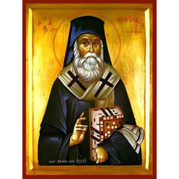 Εικόνα Ορθοδοξίας με περίγραμμα χρυσό σε ξύλο Φλαμουρίας με βάση Εικόνα ΑΓΙΟΣ ΝΕΚΤΑΡΙΟΣ ΠΕΝΤΑΠΟΛΕΩΣ, Ο ΕΝ ΑΙΓΙΝΗ Χειροποίητη Ελληνορθόδοξη εικόνα του Ιησού Χριστού, Κρεμαστή πλάκα βυζαντινής τέχνης, χριστιανική τέχνη Διάσταση 15x11 cm (5,9x4,3 ίντσες) INTRAEK-337757864708 - Image 1