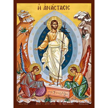 Εικόνα Ορθοδοξίας με περίγραμμα χρυσό σε ξύλο Φλαμουρίας  με  βάση Εικόνα ΑΝΑΣΤΑΣΙΣ ΧΡΙΣΤΟΥ Χειροποίητη Ελληνορθόδοξη εικόνα του Ιησού Χριστού, Κρεμαστή πλάκα βυζαντινής τέχνης, χριστιανική τέχνη Διάσταση 15x11 cm (5,9x4,3 ίντσες)  INTRAEK-337757864516 - Image 1