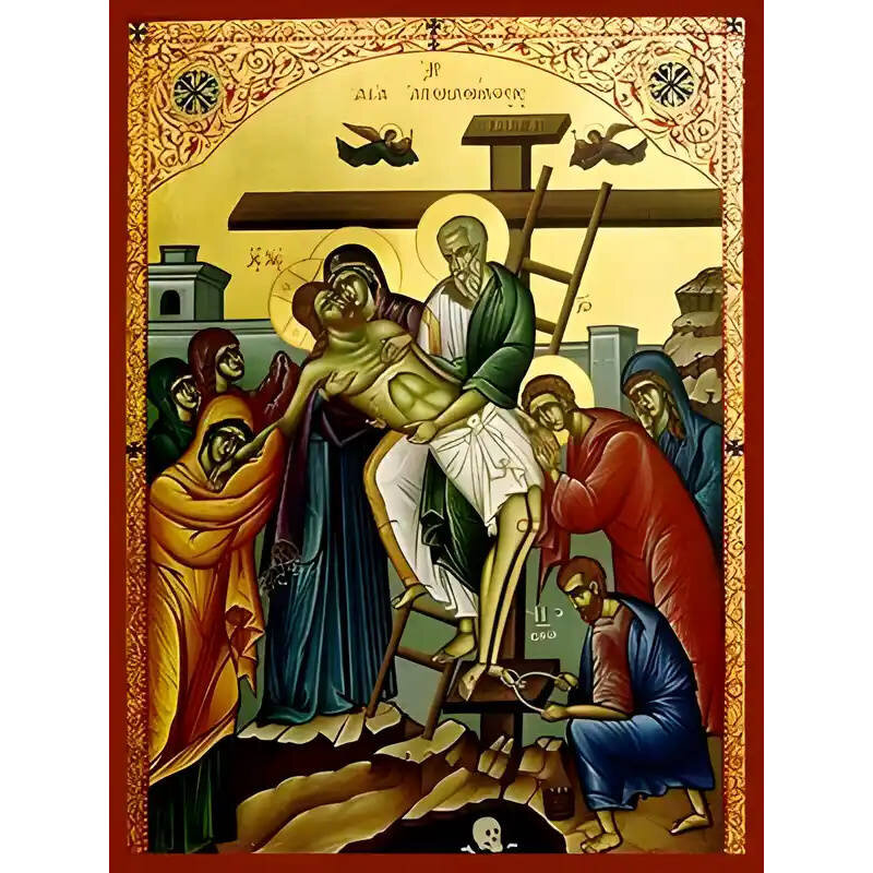 Εικόνα Ορθοδοξίας με περίγραμμα χρυσό σε ξύλο Φλαμουρίας  με  βάση Εικόνα ΑΠΟΚΑΘΗΛΩΣΙΣ Χειροποίητη Ελληνορθόδοξη εικόνα του Ιησού Χριστού, Κρεμαστή πλάκα βυζαντινής τέχνης, χριστιανική τέχνη Διάσταση 15x11 cm (5,9x4,3 ίντσες)  INTRAEK-337757864506