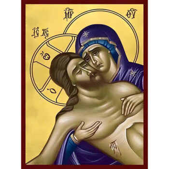 Εικόνα Ορθοδοξίας με περίγραμμα χρυσό σε ξύλο Φλαμουρίας  με  βάση Εικόνα ΕΓΚΩΜΙΑ ΤΗΣ ΜΕΓΑΛΗΣ ΠΑΡΑΣΚΕΥΗΣ Χειροποίητη Ελληνορθόδοξη εικόνα του Ιησού Χριστού, Κρεμαστή πλάκα βυζαντινής τέχνης, χριστιανική τέχνη Διάσταση 15x11 cm (5,9x4,3 ίντσες)  INTRAEK-337757864441 - Image 1