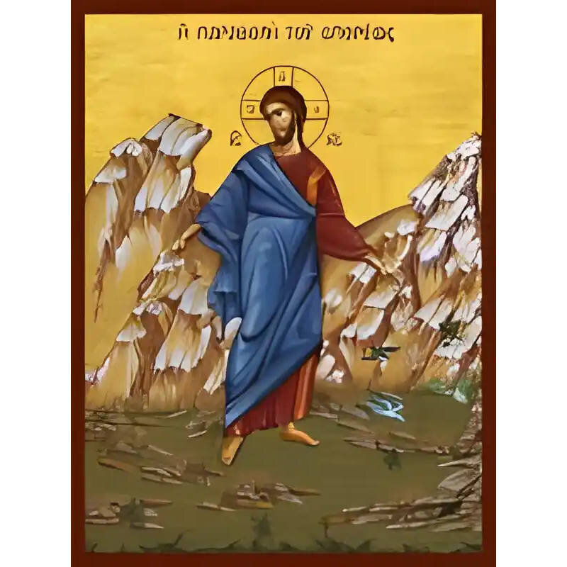 Εικόνα Ορθοδοξίας με περίγραμμα χρυσό σε ξύλο Φλαμουρίας  με  βάση Εικόνα Η ΠΑΡΑΒΟΛΗ ΤΟΥ ΣΠΟΡΕΩΣ Χειροποίητη Ελληνορθόδοξη εικόνα του Ιησού Χριστού, Κρεμαστή πλάκα βυζαντινής τέχνης, χριστιανική τέχνη Διάσταση 15x11 cm (5,9x4,3 ίντσες)  INTRAEK-337757864416