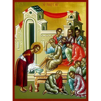 Εικόνα Ορθοδοξίας με περίγραμμα χρυσό σε ξύλο Φλαμουρίας  με  βάση Εικόνα ΙΕΡΟΣ ΝΙΠΤΗΡ Χειροποίητη Ελληνορθόδοξη εικόνα του Ιησού Χριστού, Κρεμαστή πλάκα βυζαντινής τέχνης, χριστιανική τέχνη Διάσταση 15x11 cm (5,9x4,3 ίντσες)  INTRAEK-337757864406 - Image 1