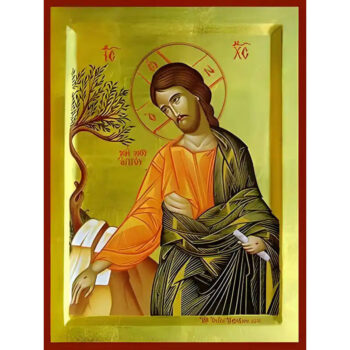 Εικόνα Ορθοδοξίας με περίγραμμα χρυσό σε ξύλο Φλαμουρίας  με  βάση Εικόνα ΜΗ ΜΟΥ ΑΠΤΟΥ, ΛΕΠΤΟΜΕΡΕΙΑ Χειροποίητη Ελληνορθόδοξη εικόνα του Ιησού Χριστού, Κρεμαστή πλάκα βυζαντινής τέχνης, χριστιανική τέχνη Διάσταση 15x11 cm (5,9x4,3 ίντσες)  INTRAEK-337757864389 - Image 1