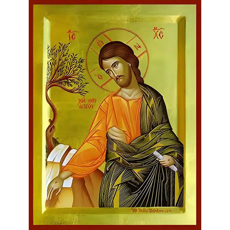 Εικόνα Ορθοδοξίας με περίγραμμα χρυσό σε ξύλο Φλαμουρίας  με  βάση Εικόνα ΜΗ ΜΟΥ ΑΠΤΟΥ, ΛΕΠΤΟΜΕΡΕΙΑ Χειροποίητη Ελληνορθόδοξη εικόνα του Ιησού Χριστού, Κρεμαστή πλάκα βυζαντινής τέχνης, χριστιανική τέχνη Διάσταση 15x11 cm (5,9x4,3 ίντσες)  INTRAEK-337757864389