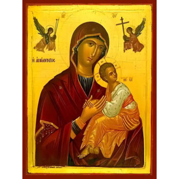 Εικόνα Ορθοδοξίας με περίγραμμα χρυσό σε ξύλο Φλαμουρίας με βάση Εικόνα ΠΑΝΑΓΙΑ ΜΕ ΧΡΙΣΤΟ, ΑΜΟΛΥΝΤΟΣ Χειροποίητη Ελληνορθόδοξη εικόνα του Ιησού Χριστού, Κρεμαστή πλάκα βυζαντινής τέχνης, χριστιανική τέχνη Διάσταση 15x11 cm (5,9x4,3 ίντσες) INTRAEK-337757864357 - Image 1