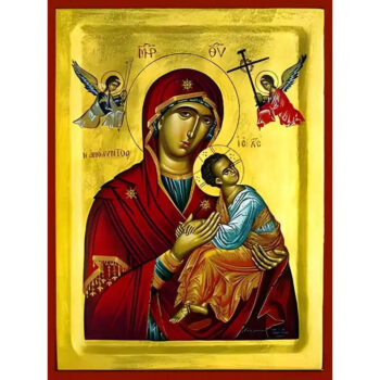 Εικόνα Ορθοδοξίας με περίγραμμα χρυσό σε ξύλο Φλαμουρίας με βάση Εικόνα ΠΑΝΑΓΙΑ ΜΕ ΧΡΙΣΤΟ, ΑΜΟΛΥΝΤΟΣ Χειροποίητη Ελληνορθόδοξη εικόνα του Ιησού Χριστού, Κρεμαστή πλάκα βυζαντινής τέχνης, χριστιανική τέχνη Διάσταση 15x11 cm (5,9x4,3 ίντσες) INTRAEK-337757864356 - Image 1