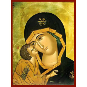 Εικόνα Ορθοδοξίας με περίγραμμα χρυσό σε ξύλο Φλαμουρίας με βάση Εικόνα ΠΑΝΑΓΙΑ ΜΕ ΧΡΙΣΤΟ, ΓΛΥΚΟΦΙΛΟΥΣΑ, ΝΤΟΝ, ΛΕΠΤΟΜΕΡΕΙΑ Χειροποίητη Ελληνορθόδοξη εικόνα του Ιησού Χριστού, Κρεμαστή πλάκα βυζαντινής τέχνης, χριστιανική τέχνη Διάσταση 15x11 cm (5,9x4,3 ίντσες) INTRAEK-337757863722