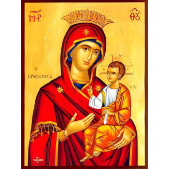 Εικόνα Ορθοδοξίας με περίγραμμα χρυσό σε ξύλο Φλαμουρίας με βάση Εικόνα ΠΑΝΑΓΙΑ ΜΕ ΧΡΙΣΤΟ, ΟΔΗΓΗΤΡΙΑ, ΠΡΟΥΣΙΩΤΙΣΣΑ Χειροποίητη Ελληνορθόδοξη εικόνα του Ιησού Χριστού, Κρεμαστή πλάκα βυζαντινής τέχνης, χριστιανική τέχνη Διάσταση 15x11 cm (5,9x4,3 ίντσες) INTRAEK-337757864220 - Image 1