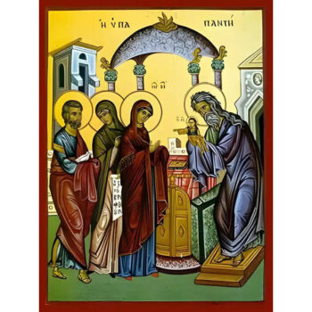 Εικόνα Ορθοδοξίας με περίγραμμα χρυσό σε ξύλο Φλαμουρίας με βάση Εικόνα ΥΠΑΠΑΝΤΗ ΧΡΙΣΤΟΥ Χειροποίητη Ελληνορθόδοξη εικόνα του Ιησού Χριστού, Κρεμαστή πλάκα βυζαντινής τέχνης, χριστιανική τέχνη Διάσταση 15x11 cm (5,9x4,3 ίντσες) INTRAEK-337757864105 - Image 1