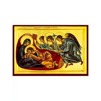 Εικόνα Ορθοδοξίας με περίγραμμα χρυσό σε ξύλο Φλαμουρίας  με  βάση Εικόνα ΧΡΙΣΤΟΣ ΑΝΑΠΕΣΩΝ Χειροποίητη Ελληνορθόδοξη εικόνα του Ιησού Χριστού, Κρεμαστή πλάκα βυζαντινής τέχνης, χριστιανική τέχνη Διάσταση 15x11 cm (5,9x4,3 ίντσες)  INTRAEK-337757864090 - Image 1