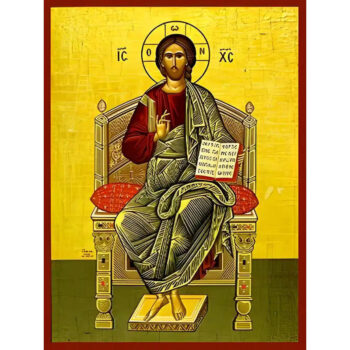 Εικόνα Ορθοδοξίας με περίγραμμα χρυσό σε ξύλο Φλαμουρίας με βάση Εικόνα ΧΡΙΣΤΟΣ ΕΥΛΟΓΩΝ, ΕΝΘΡΟΝΟΣ Χειροποίητη Ελληνορθόδοξη εικόνα του Ιησού Χριστού, Κρεμαστή πλάκα βυζαντινής τέχνης, χριστιανική τέχνη Διάσταση 15x11 cm (5,9x4,3 ίντσες) INTRAEK-337757864065 - Image 1