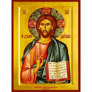 Εικόνα Ορθοδοξίας με περίγραμμα χρυσό σε ξύλο Φλαμουρίας με βάση Εικόνα ΧΡΙΣΤΟΣ ΕΥΛΟΓΩΝ, Ο ΖΩΟΔΟΤΗΣ Χειροποίητη Ελληνορθόδοξη εικόνα του Ιησού Χριστού, Κρεμαστή πλάκα βυζαντινής τέχνης, χριστιανική τέχνη Διάσταση 15x11 cm (5,9x4,3 ίντσες) INTRAEK-337757864051 - Image 1