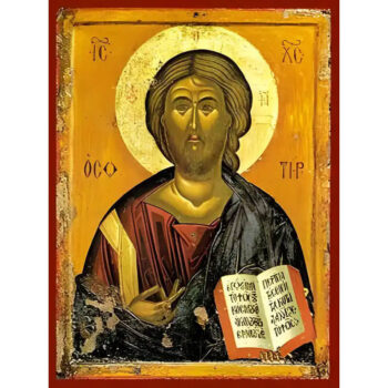 Εικόνα Ορθοδοξίας με περίγραμμα χρυσό σε ξύλο Φλαμουρίας  με  βάση Εικόνα ΧΡΙΣΤΟΣ ΕΥΛΟΓΩΝ, Ο ΣΩΤΗΡ Χειροποίητη Ελληνορθόδοξη εικόνα του Ιησού Χριστού, Κρεμαστή πλάκα βυζαντινής τέχνης, χριστιανική τέχνη Διάσταση 15x11 cm (5,9x4,3 ίντσες)  INTRAEK-337757864046 - Image 1