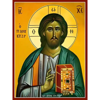 Εικόνα Ορθοδοξίας με περίγραμμα χρυσό σε ξύλο Φλαμουρίας με βάση Εικόνα ΧΡΙΣΤΟΣ ΕΥΛΟΓΩΝ, ΠΑΝΤΟΚΡΑΤΩΡ Χειροποίητη Ελληνορθόδοξη εικόνα του Ιησού Χριστού, Κρεμαστή πλάκα βυζαντινής τέχνης, χριστιανική τέχνη Διάσταση 15x11 cm (5,9x4,3 ίντσες) INTRAEK-337757864034 - Image 1