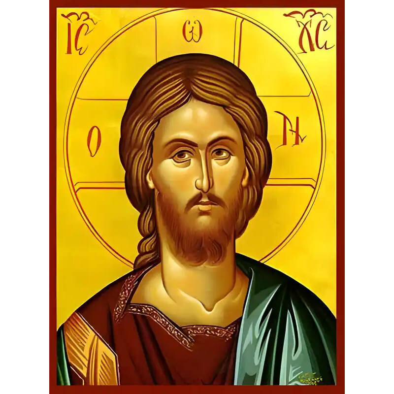 Εικόνα Ορθοδοξίας με περίγραμμα χρυσό σε ξύλο Φλαμουρίας  με  βάση Εικόνα ΧΡΙΣΤΟΣ, ΠΡΟΤΟΜΗ Χειροποίητη Ελληνορθόδοξη εικόνα του Ιησού Χριστού, Κρεμαστή πλάκα βυζαντινής τέχνης, χριστιανική τέχνη Διάσταση 15x11 cm (5,9x4,3 ίντσες)  INTRAEK-337757864010