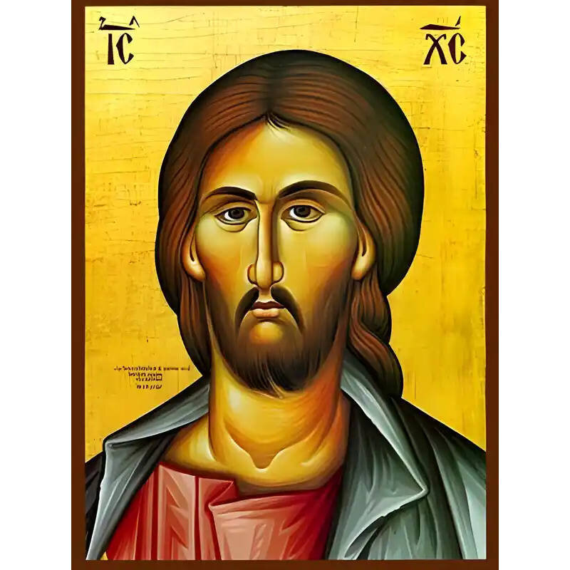 Εικόνα Ορθοδοξίας με περίγραμμα χρυσό σε ξύλο Φλαμουρίας  με  βάση Εικόνα ΧΡΙΣΤΟΣ, ΠΡΟΤΟΜΗ Χειροποίητη Ελληνορθόδοξη εικόνα του Ιησού Χριστού, Κρεμαστή πλάκα βυζαντινής τέχνης, χριστιανική τέχνη Διάσταση 15x11 cm (5,9x4,3 ίντσες)  INTRAEK-337757864007