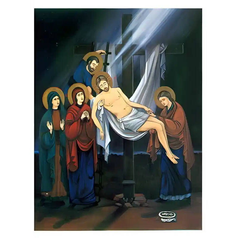 Εικόνα Ορθοδοξίας με περίγραμμα χρυσό σε ξύλο Φλαμουρίας  με  βάση Εικόνα ΑΠΟΚΑΘΗΛΩΣΙΣ ΧΡΙΣΤΟΥ Χειροποίητη Ελληνορθόδοξη εικόνα του Ιησού Χριστού, Κρεμαστή πλάκα βυζαντινής τέχνης, χριστιανική τέχνη Διάσταση 15x11 cm (5,9x4,3 ίντσες)  INTRAEK-337757863894