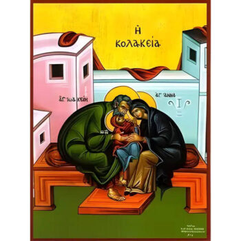 Εικόνα Ορθοδοξίας με περίγραμμα χρυσό σε ξύλο Φλαμουρίας με βάση Εικόνα Η ΚΟΛΑΚΕΙΑ Χειροποίητη Ελληνορθόδοξη εικόνα του Ιησού Χριστού, Κρεμαστή πλάκα βυζαντινής τέχνης, χριστιανική τέχνη Διάσταση 15x11 cm (5,9x4,3 ίντσες) INTRAEK-337757863874 - Image 1