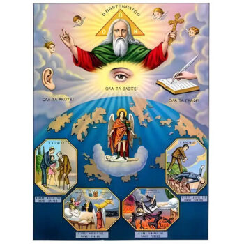 Εικόνα Ορθοδοξίας με περίγραμμα χρυσό σε ξύλο Φλαμουρίας  με  βάση Εικόνα ΘΕΟΣ ΠΑΝΤΟΚΡΑΤΩΡ Χειροποίητη Ελληνορθόδοξη εικόνα του Ιησού Χριστού, Κρεμαστή πλάκα βυζαντινής τέχνης, χριστιανική τέχνη Διάσταση 15x11 cm (5,9x4,3 ίντσες)  INTRAEK-337757863873 - Image 1