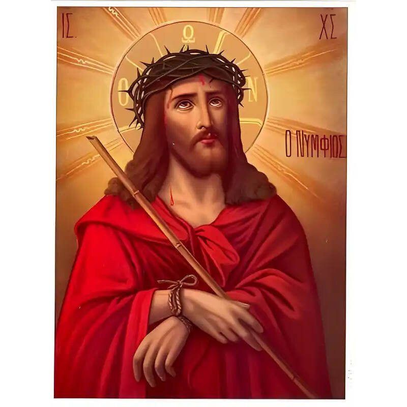 Εικόνα Ορθοδοξίας με περίγραμμα χρυσό σε ξύλο Φλαμουρίας  με  βάση Εικόνα ΝΥΜΦΙΟΣ Χειροποίητη Ελληνορθόδοξη εικόνα του Ιησού Χριστού, Κρεμαστή πλάκα βυζαντινής τέχνης, χριστιανική τέχνη Διάσταση 15x11 cm (5,9x4,3 ίντσες)  INTRAEK-337757863860