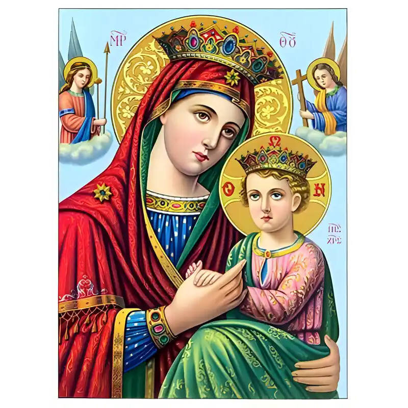 Εικόνα Ορθοδοξίας με περίγραμμα χρυσό σε ξύλο Φλαμουρίας  με  βάση Εικόνα ΠΑΝΑΓΙΑ ΜΕ ΧΡΙΣΤΟ, ΤΩΝ ΑΓΓΕΛΩΝ Χειροποίητη Ελληνορθόδοξη εικόνα του Ιησού Χριστού, Κρεμαστή πλάκα βυζαντινής τέχνης, χριστιανική τέχνη Διάσταση 15x11 cm (5,9x4,3 ίντσες)  INTRAEK-337757863826