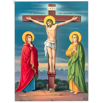 Εικόνα Ορθοδοξίας με περίγραμμα χρυσό σε ξύλο Φλαμουρίας  με  βάση Εικόνα ΣΤΑΥΡΩΣΙΣ ΧΡΙΣΤΟΥ Χειροποίητη Ελληνορθόδοξη εικόνα του Ιησού Χριστού, Κρεμαστή πλάκα βυζαντινής τέχνης, χριστιανική τέχνη Διάσταση 15x11 cm (5,9x4,3 ίντσες)  INTRAEK-337757863813 - Image 1