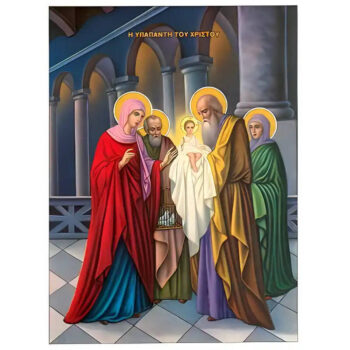 Εικόνα Ορθοδοξίας με περίγραμμα χρυσό σε ξύλο Φλαμουρίας με βάση Εικόνα ΥΠΑΠΑΝΤΗ ΧΡΙΣΤΟΥ Χειροποίητη Ελληνορθόδοξη εικόνα του Ιησού Χριστού, Κρεμαστή πλάκα βυζαντινής τέχνης, χριστιανική τέχνη Διάσταση 15x11 cm (5,9x4,3 ίντσες) INTRAEK-337757863808 - Image 1