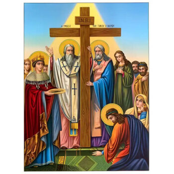 Εικόνα Ορθοδοξίας με περίγραμμα χρυσό σε ξύλο Φλαμουρίας με βάση Εικόνα ΥΨΩΣΙΣ ΤΙΜΙΟΥ ΣΤΑΥΡΟΥ Χειροποίητη Ελληνορθόδοξη εικόνα του Ιησού Χριστού, Κρεμαστή πλάκα βυζαντινής τέχνης, χριστιανική τέχνη Διάσταση 15x11 cm (5,9x4,3 ίντσες) INTRAEK-337757863807 - Image 1