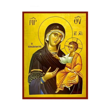 Εικόνα Ορθοδοξίας με περίγραμμα χρυσό σε ξύλο Φλαμουρίας  με  βάση Εικόνα Παναγία Οδηγήτρια, Πανάχραντος Χειροποίητη Ελληνορθόδοξη , Κρεμαστή πλάκα βυζαντινής τέχνης, χριστιανική τέχνη Διάσταση 10x7 cm (3,9 x 2,8 ίντσες) INTRAEK-671232 - Image 1